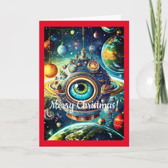 Future Christmas, 5" x 7" Folded Greeting Card (Front)