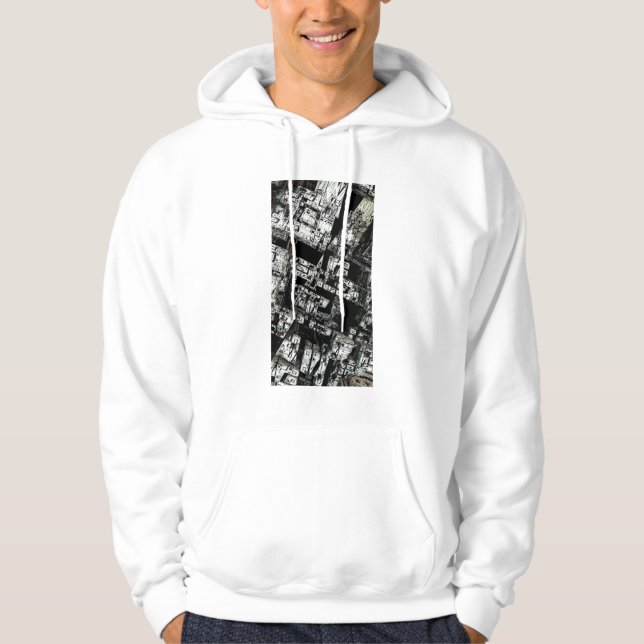 Future city seen from above hoodie (Front)