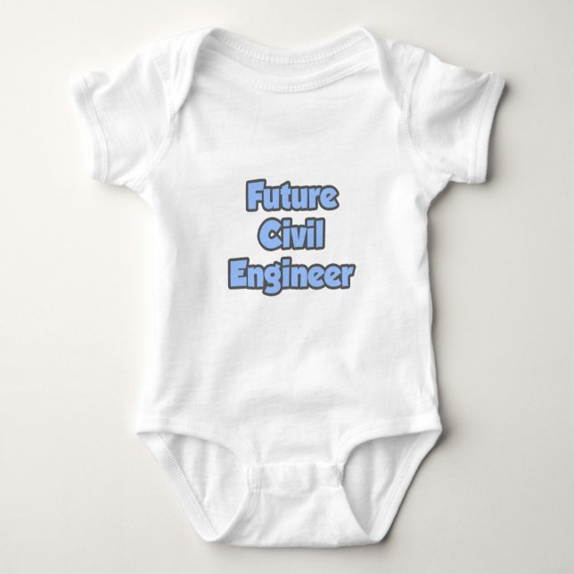 Future Civil Engineer Baby Bodysuit (Front)