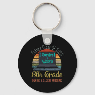 Future Cl Of 2025 I Survived 8th Grade Graduation Key Ring