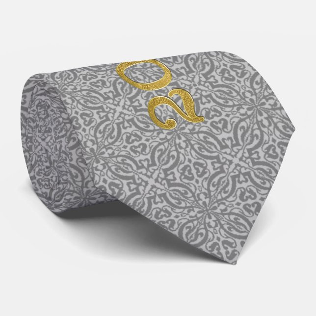 Future Class of 2025 Graduate Gold Deep Grey Tie (Rolled)