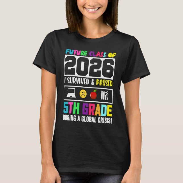 Future Class Of 2026 5Th Grade Student Graduation  T-Shirt (Front)