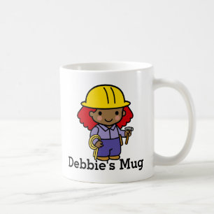 Future Contractor Girl with hammer and rope Coffee Mug