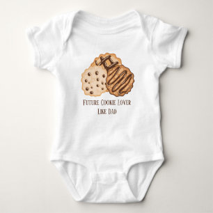 future cookie lover like Dad unisex Baby Bodysuit