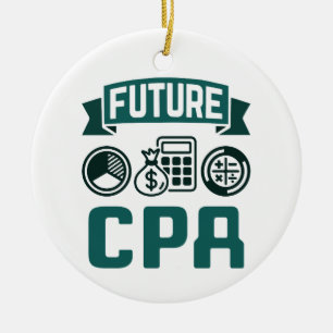 Future CPA Accounting Graduation Ceramic Ornament