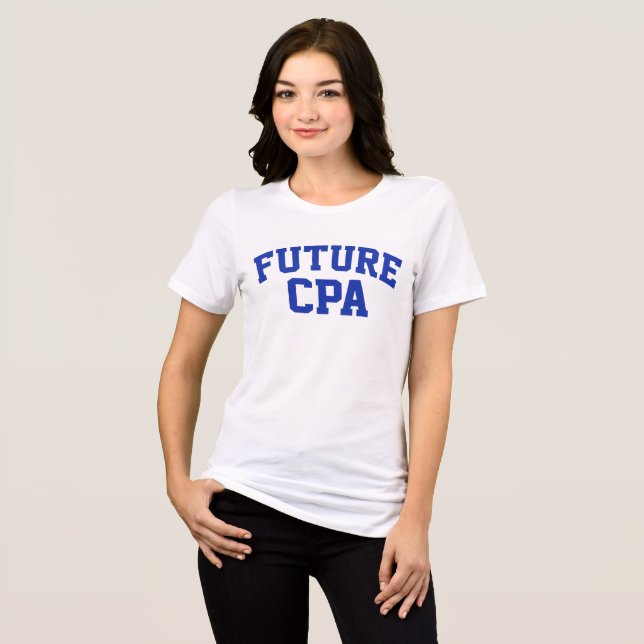 Future CPA Future Accountant Tri-Blend Shirt (Front Full)