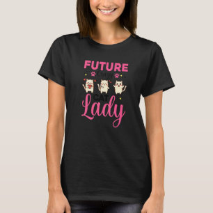 Future Crazy Cat Lady Cats Cat Teen Girls Women 1 T-Shirt