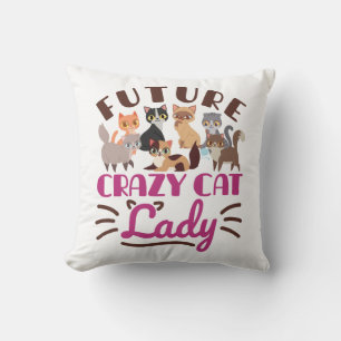 Future Crazy Cat Lady Cushion