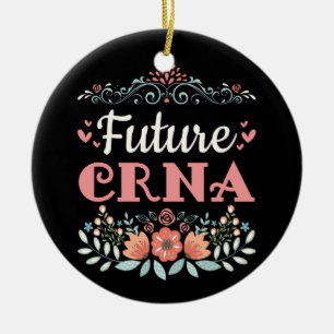 Future CRNA Nurse Anesthetist Ceramic Ornament