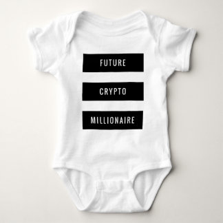 Future Crypto Millionaire Baby Block Design Bodysuit