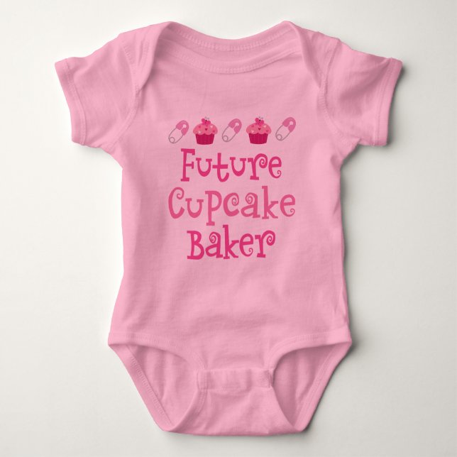 Future Cupcake Baker Baby Bodysuit (Front)