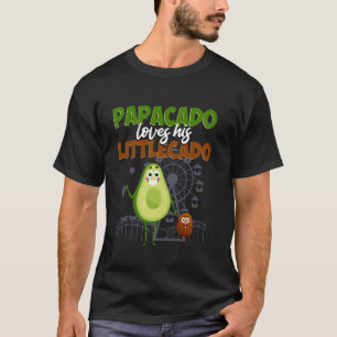 Future Dad PAPACADO AND LITTLECADO Expectant Fathe T-Shirt