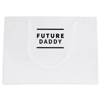 Future daddy large gift bag