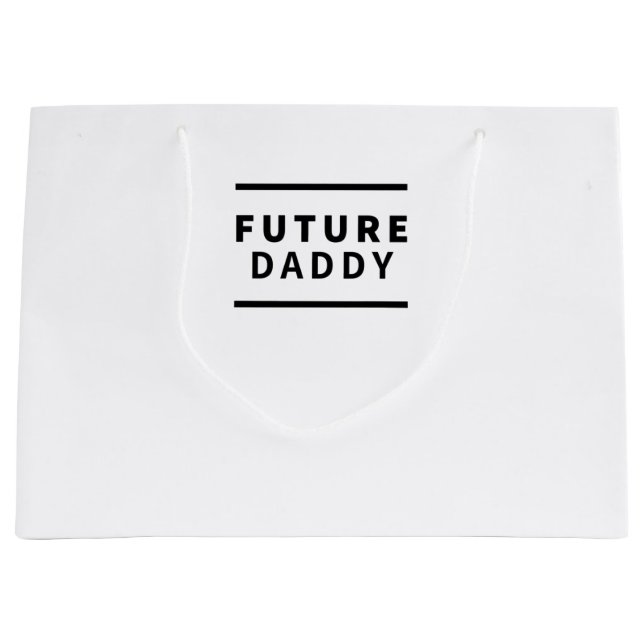 Future daddy large gift bag (Front)