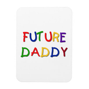 Future Daddy Primary Colours T-shirts and Gifts Magnet