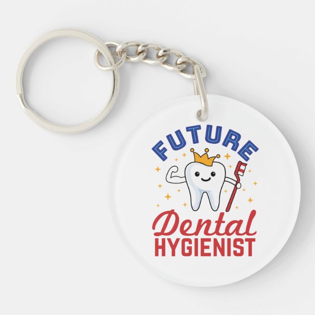 Future Dental Hygienist RDH Key Ring (Front)
