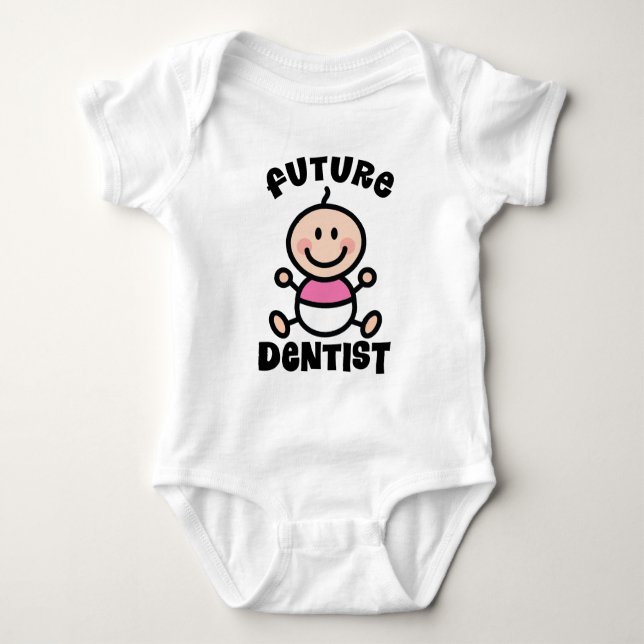 Future Dentist Baby Gift Baby Bodysuit (Front)