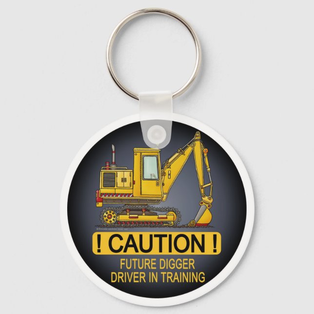 Future Digger Shovel Driver Key Chain (Front)
