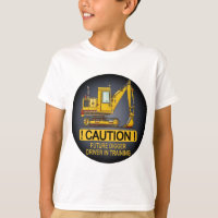 Future Digger Shovel Driver Kids T-Shirt