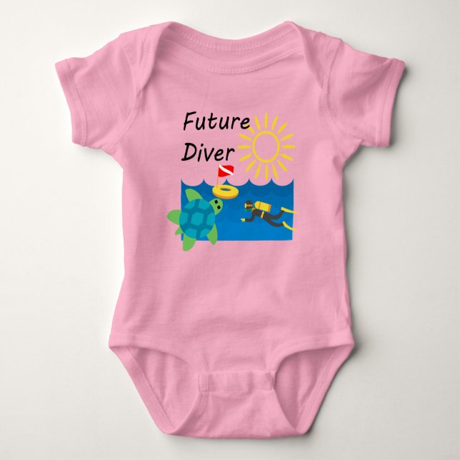 Future Diver Design - Baby Jersey Bodysuit (Front)