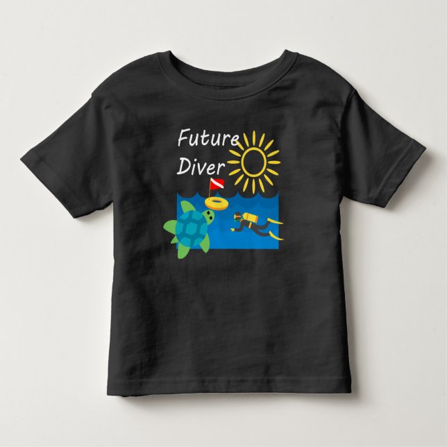 Future Diver Design - Toddler Fine Jersey T-Shirt (Front)