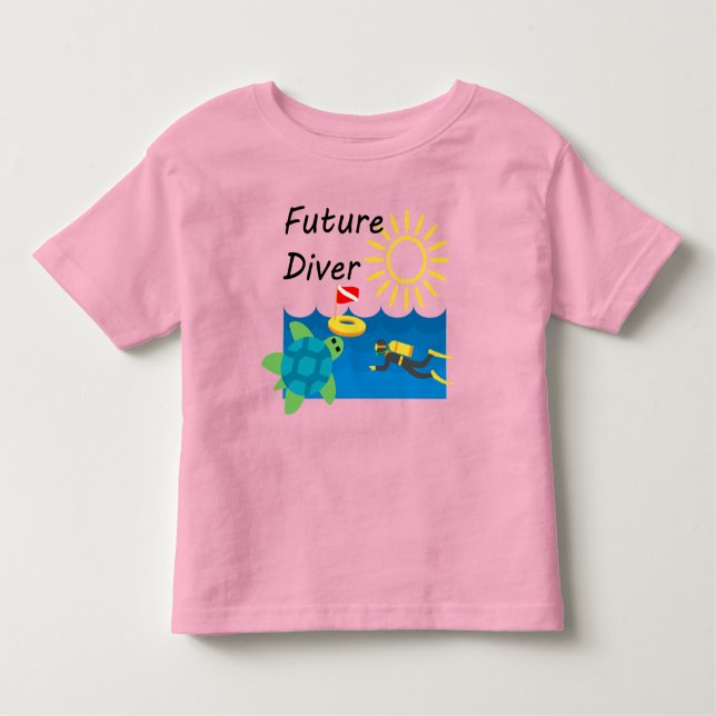 Future Diver Design - Toddler Fine Jersey T-Shirt (Front)