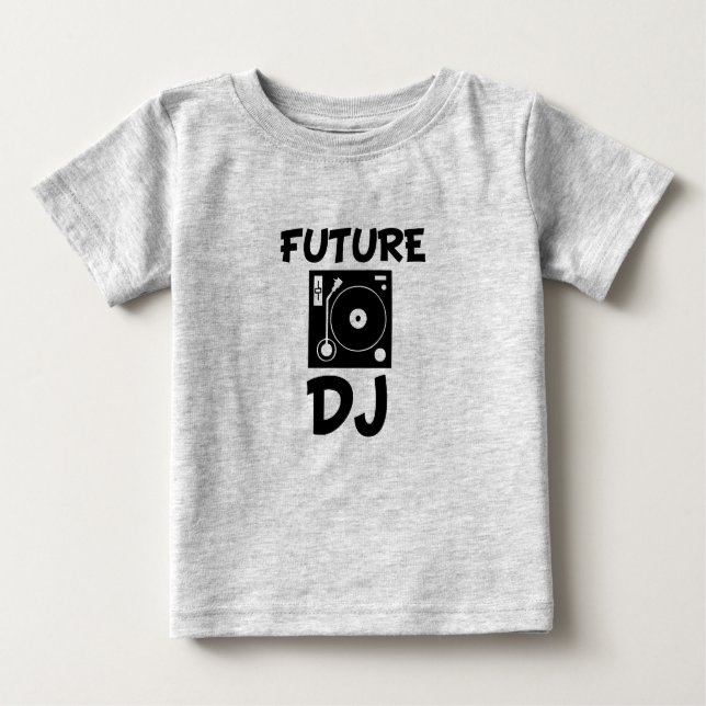 Future DJ funny baby shirt (Front)