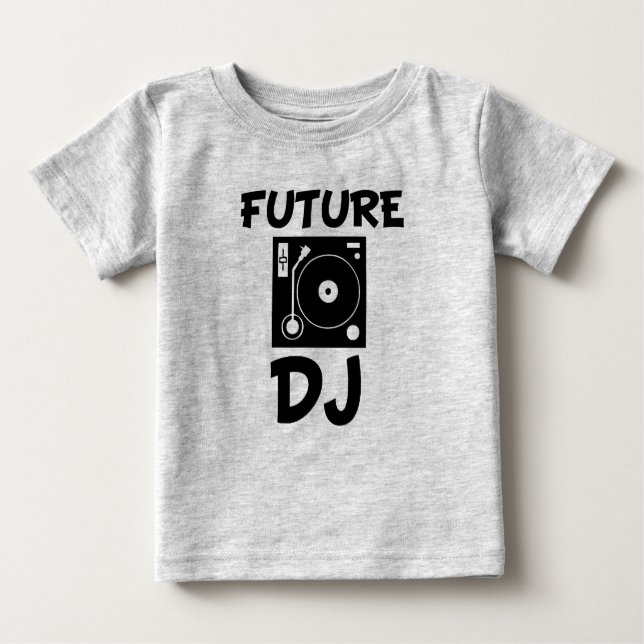Future DJ funny baby shirt (Front)