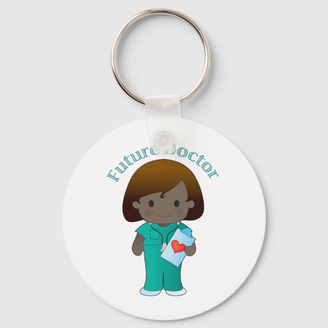 Future Doctor  Girl Key Ring (Front)