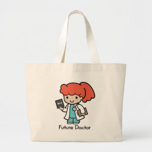 Future Doctor - Girl Large Tote Bag