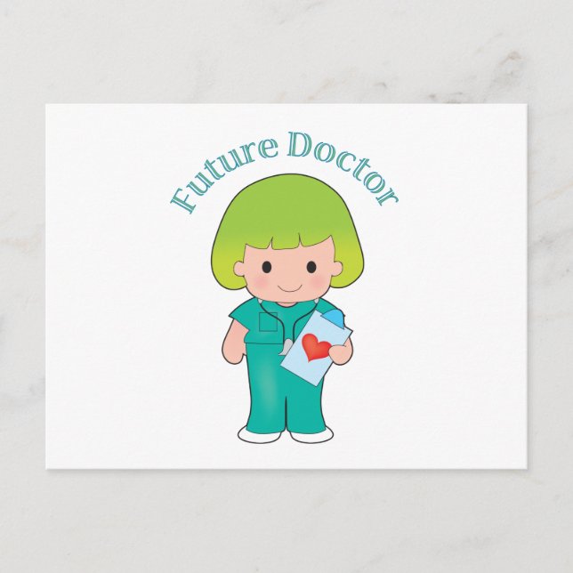 Future Doctor Girl Postcard (Front)