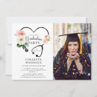 Future Doctor Grad Party Photo Floral Stethoscope