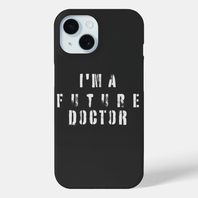 Future Doctor Grunge Typography Design Case-Mate iPhone Case (Back)