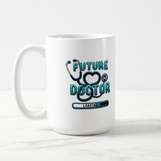 Future Doctor Loading – Medical Student Gift Coffee Mug (Left)