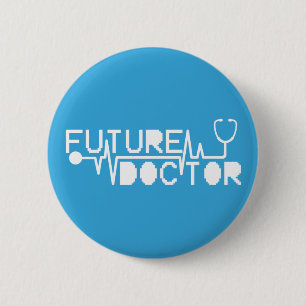 Future doctor medecine Stethoscope 6 Cm Round Badge