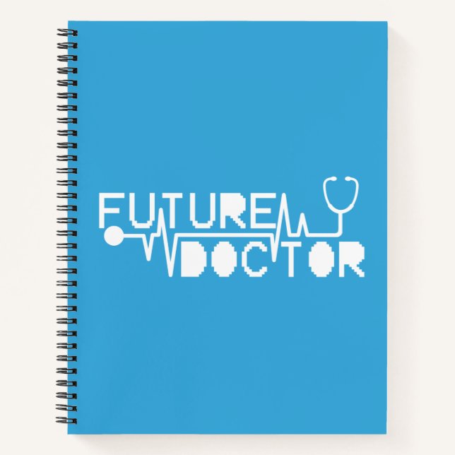 Future doctor medecine Stethoscope Notebook (Front)