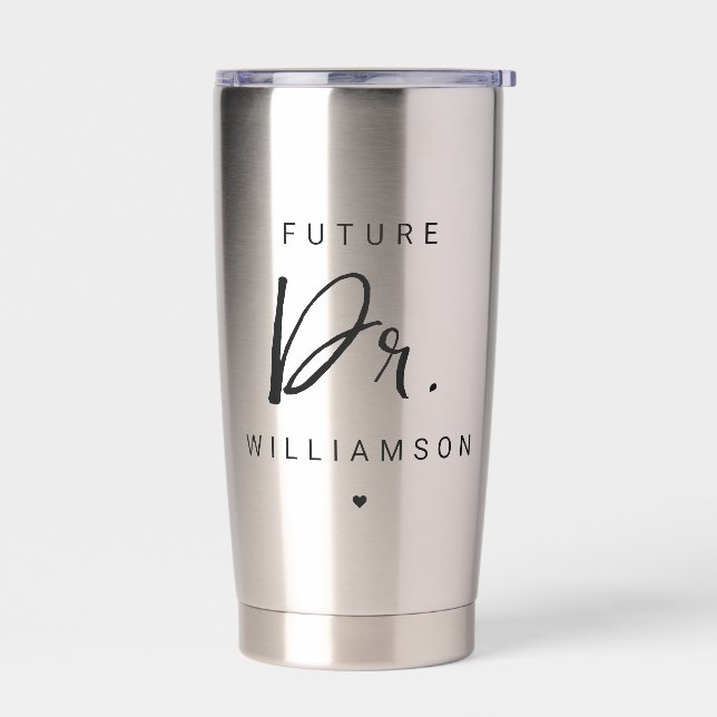Future Doctor | Medical School Doctoral Student Insulated Tumbler (Left)