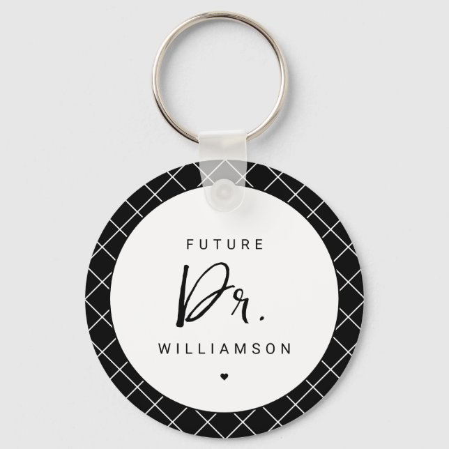 Future Doctor | Medical School Doctoral Student Key Ring (Front)