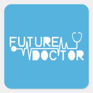 Future doctor medicine Stethoscope Square Sticker