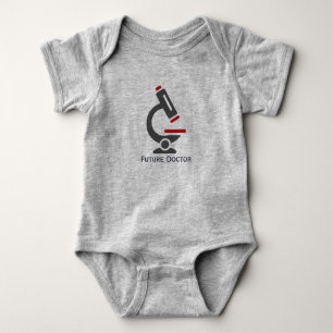 Future Doctor Microscope Design Baby Clothing Baby Bodysuit