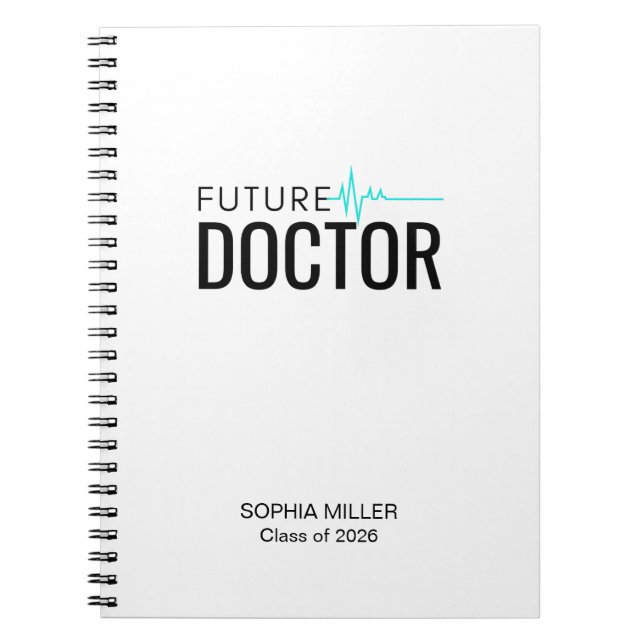 Future Doctor Personalised Medical Stude Notebook (Front)