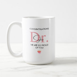 Future Doctor Personalised Name So Proud of You Coffee Mug