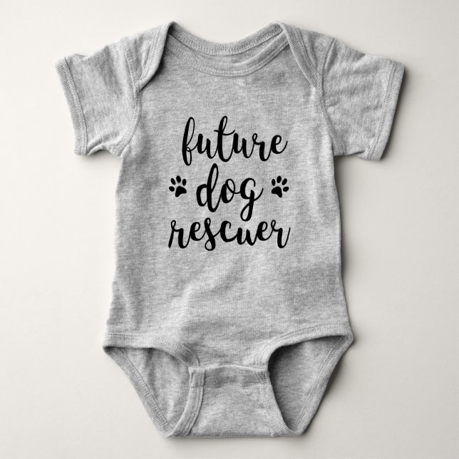 Future Dog Rescuer Baby Bodysuit (Front)