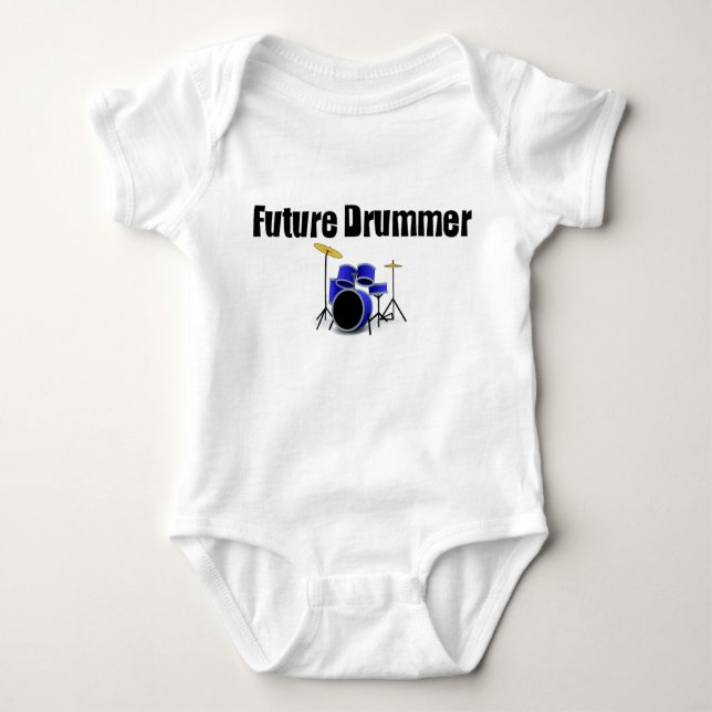 Future Drummer Baby Bodysuit (Front)