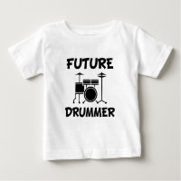 Future Drummer funny baby shirt