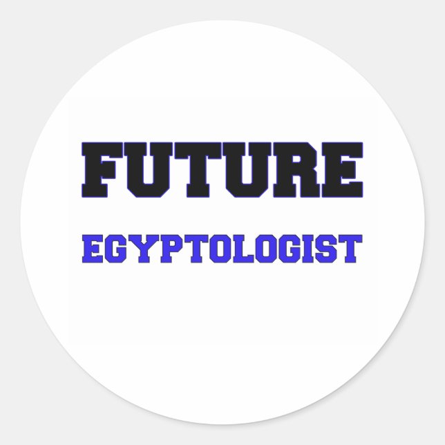 Future Egyptologist Classic Round Sticker (Front)