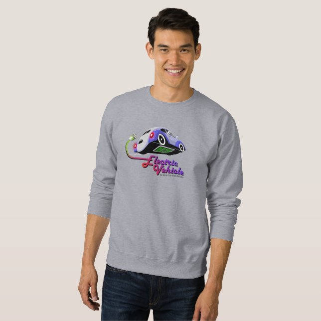 Future Electric Vehicle | Men's Sweatshirt (Front Full)
