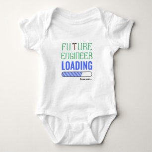 Future Engineer Loading Funny Personalised Unisex Baby Bodysuit