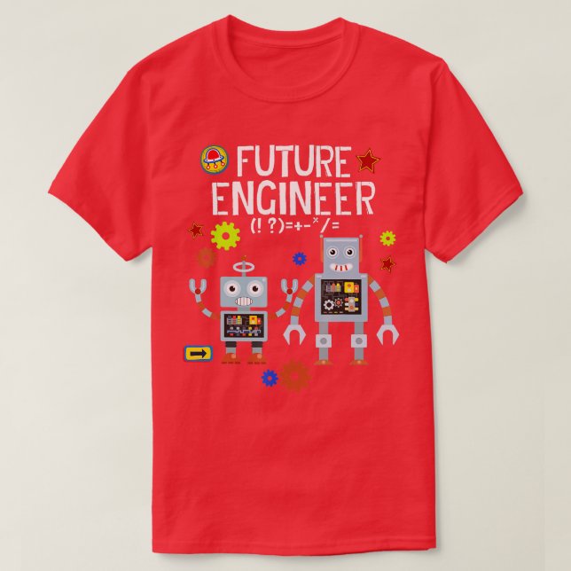Future Engineer Robotics Robot Costume For Adults  T-Shirt (Design Front)