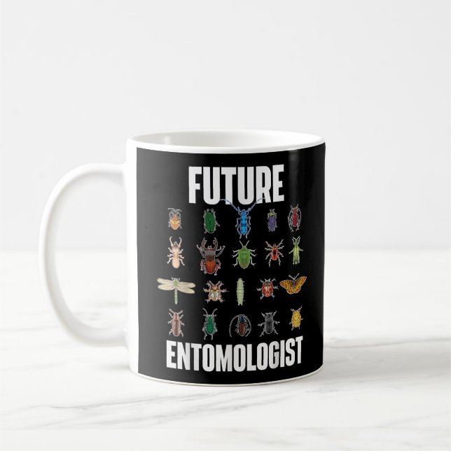Future Entomologist - Bug Collector & Science Love Coffee Mug (Left)